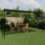 Louvred Gazebo 4x4m Steel Frame Green | HomeAndLiving