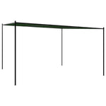 Louvred Gazebo 4x4m Steel Frame Green | HomeAndLiving