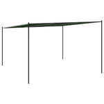 Louvred Gazebo 4x4m Steel Frame Green | HomeAndLiving