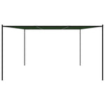 Louvred Gazebo 4x4m Steel Frame Green | HomeAndLiving