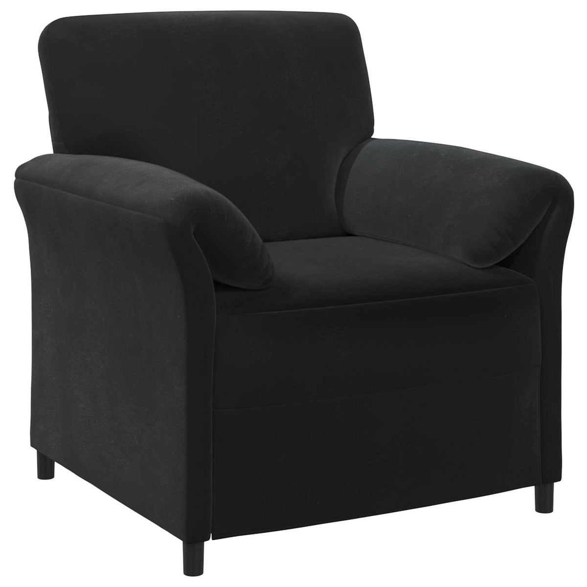 Black Velvet Sofa Set 158x83x95cm