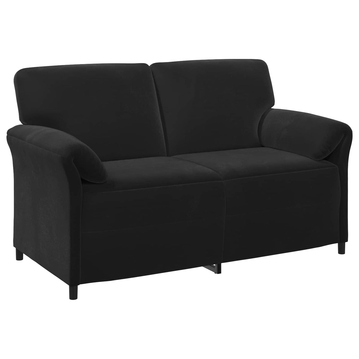 Black Velvet Sofa Set 158x83x95cm