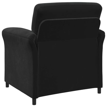 Black Velvet Sofa Set 198x83x95cm
