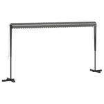 Free Standing Awning 5x3m Grey Polyester | HomeAndLiving