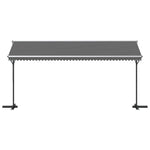 Free Standing Awning 5x3m Grey Polyester | HomeAndLiving