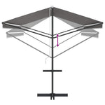 Free Standing Awning 5x3m Grey Polyester | HomeAndLiving