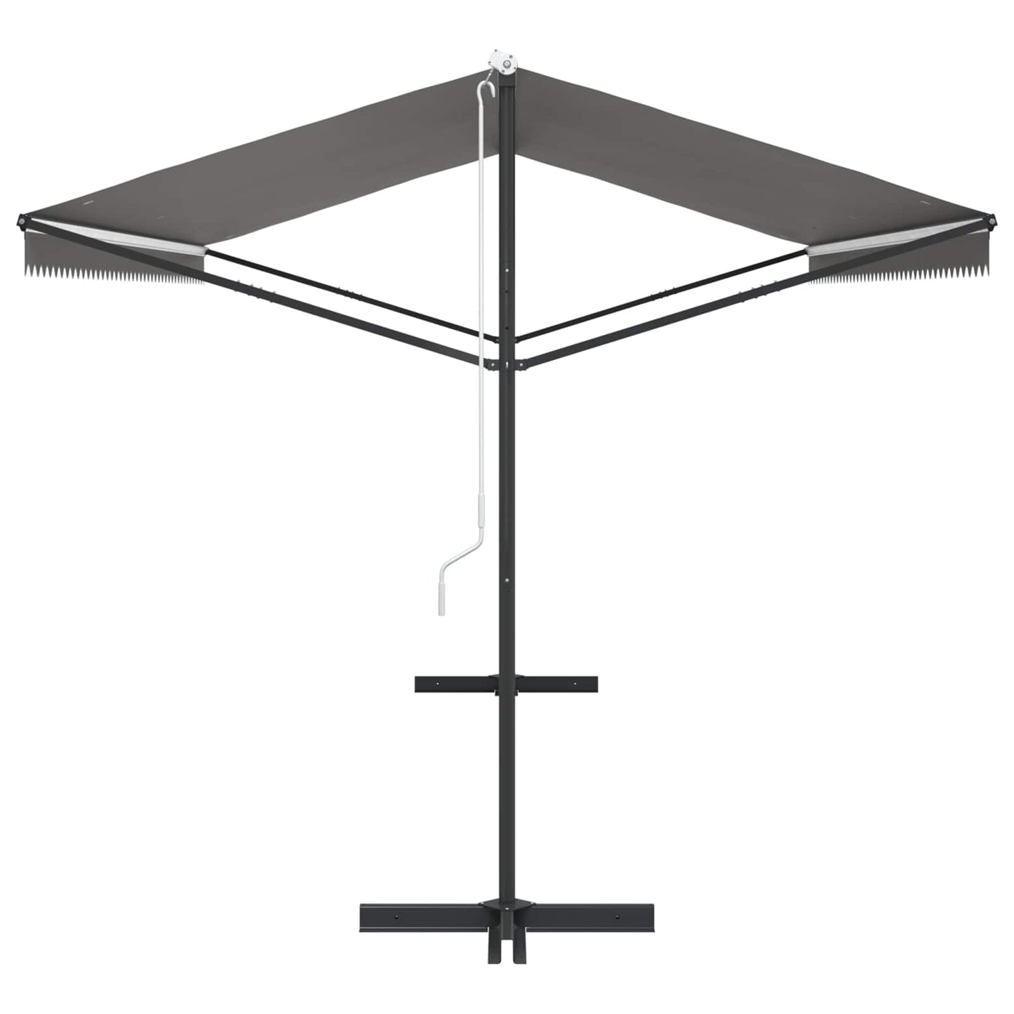 Free Standing Awning 5x3m Grey Polyester | HomeAndLiving