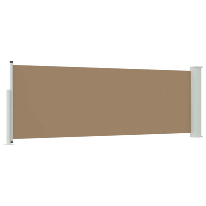 Retractable Side Awning 500x100cm Taupe | HomeAndLiving