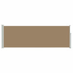 Retractable Side Awning 500x100cm Taupe | HomeAndLiving