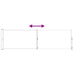 Retractable Side Awning 500x117cm Taupe | HomeAndLiving