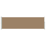 Retractable Side Awning 500x140cm Taupe | HomeAndLiving