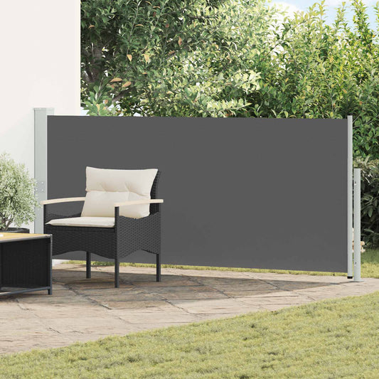 Retractable Side Awning Anthracite 500x160cm | HomeAndLiving