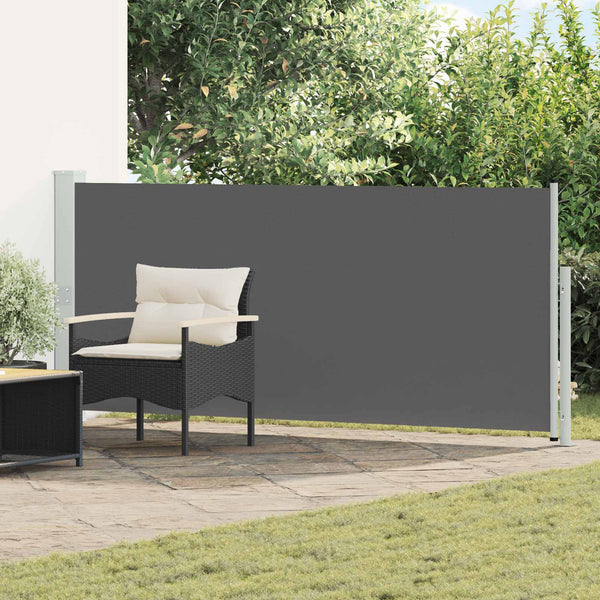  Retractable Side Awning Anthracite 500x160cm | HomeAndLiving
