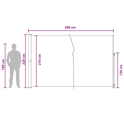 Retractable Side Awning Outdoor Shade Screen | HomeAndLiving