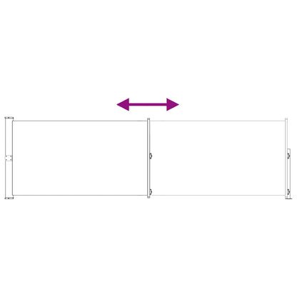 Retractable Side Awning 600x117cm Taupe | HomeAndLiving