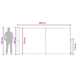 Retractable Side Awning 600x180cm Taupe | HomeAndLiving