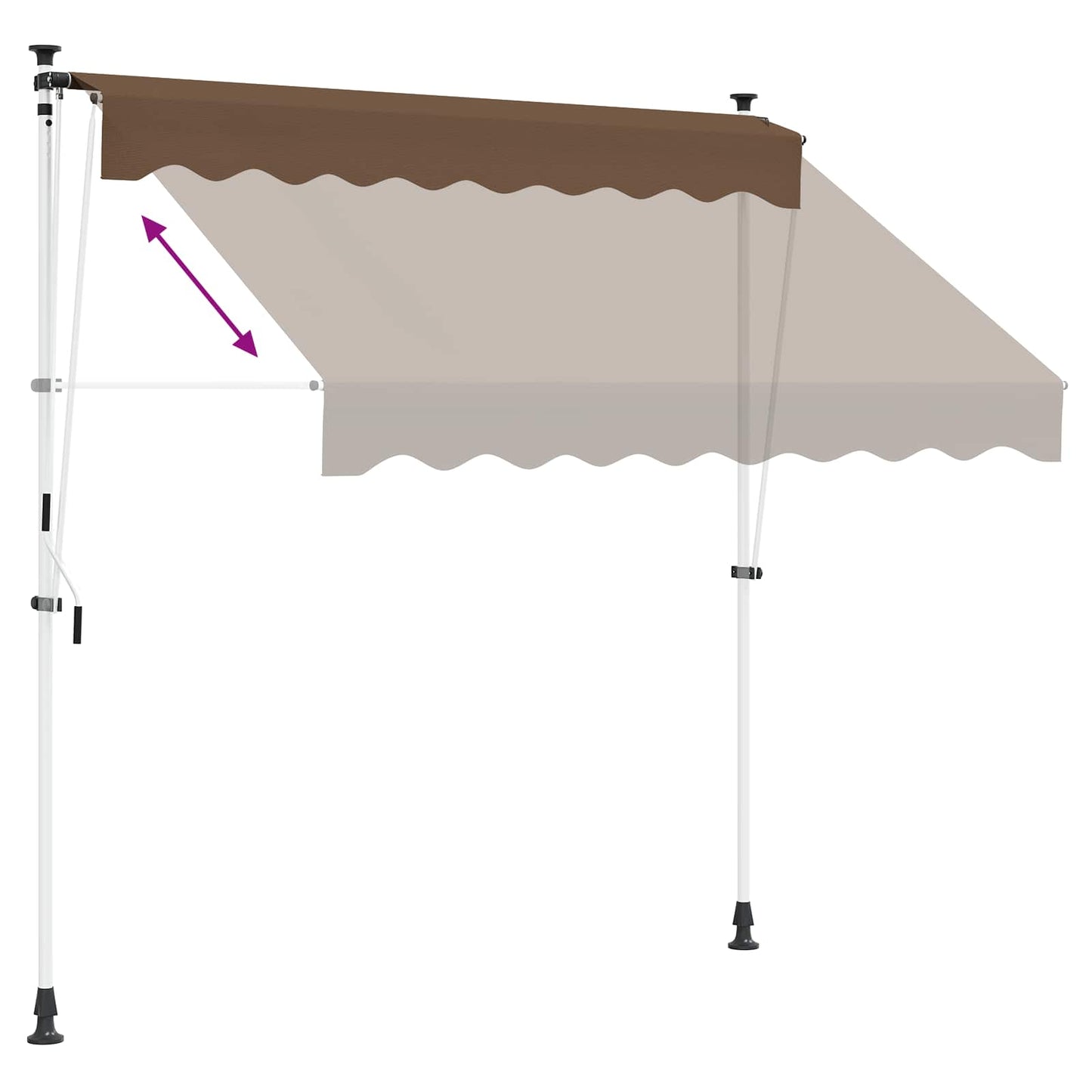 Retractable Awning 300cm Taupe Outdoor | HomeAndLiving - 6
