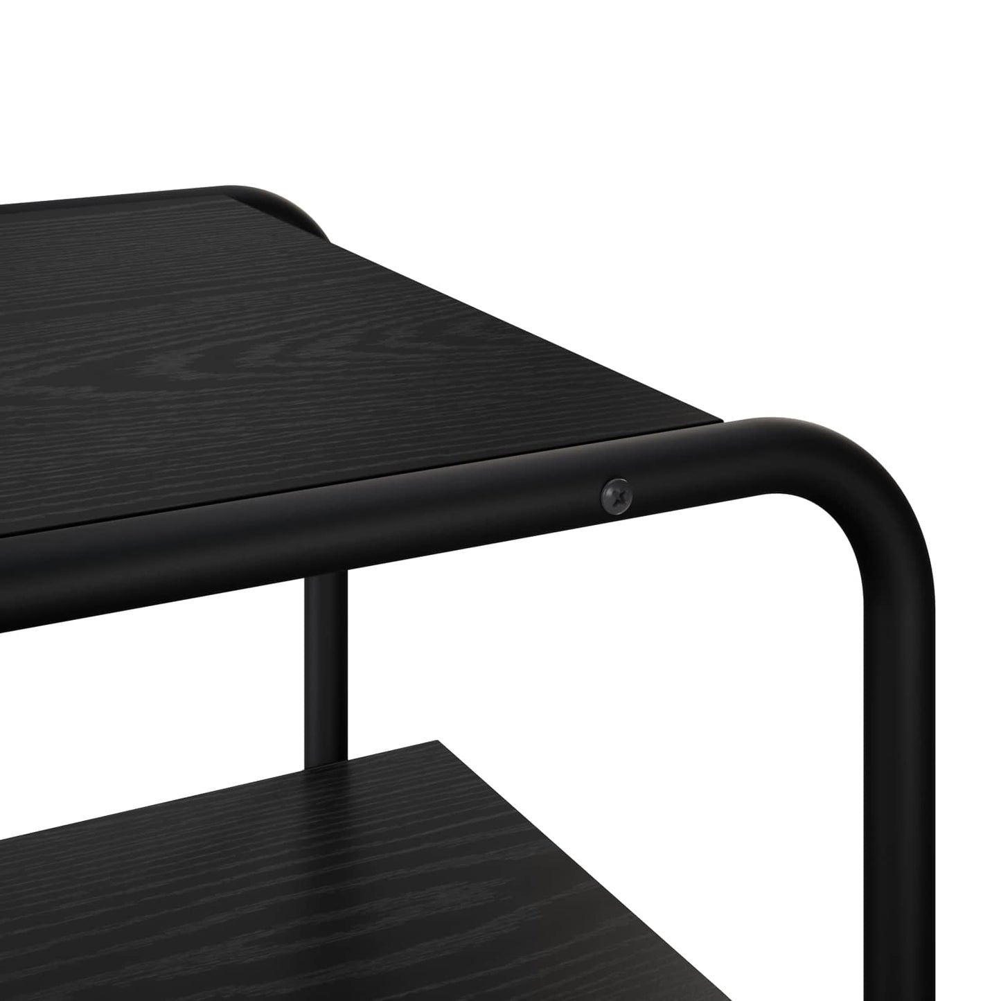 Black Oak Console Table 60cm Engineered Wood | HomeAndLiving - 6