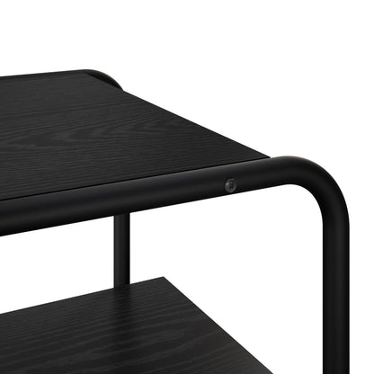 Black Oak Console Table 60cm Engineered Wood | HomeAndLiving - 6