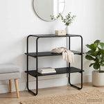 Black Oak Console Table 60cm Engineered Wood | HomeAndLiving