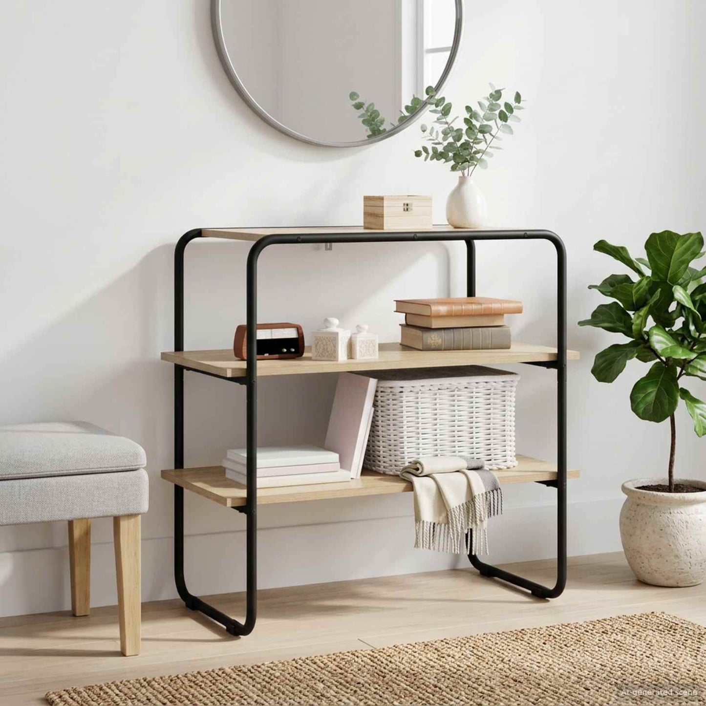 Sonoma Oak Console Table 60cm Entryway | HomeAndLiving