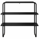 Black Oak Console Table 100cm Shelf | HomeAndLiving