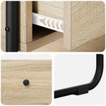 Sonoma Oak Console Table 2 Drawers 100cm | HomeAndLiving