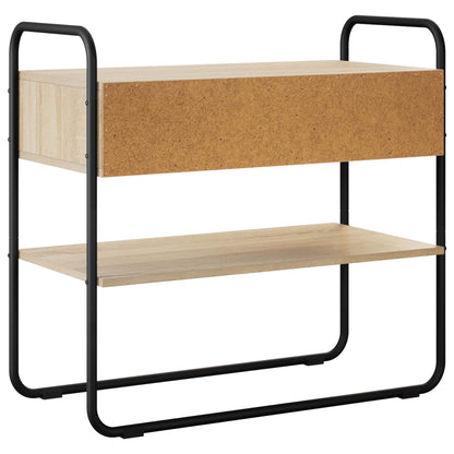 Sonoma Oak Console Table 2 Drawers 100cm | HomeAndLiving - 7