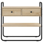 Sonoma Oak Console Table 2 Drawers 100cm | HomeAndLiving