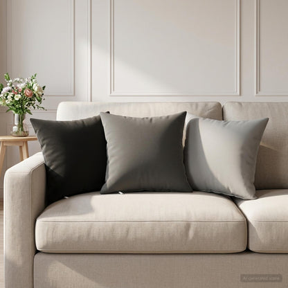 Grey Cushion Set Outdoor 40x40cm