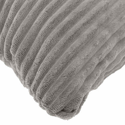 Cushion Covers Light Grey Corduroy 40x40cm