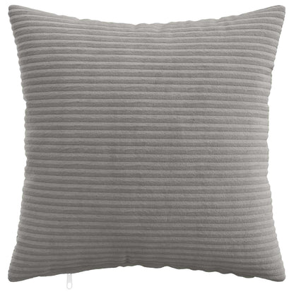 Cushion Covers Light Grey Corduroy 40x40cm