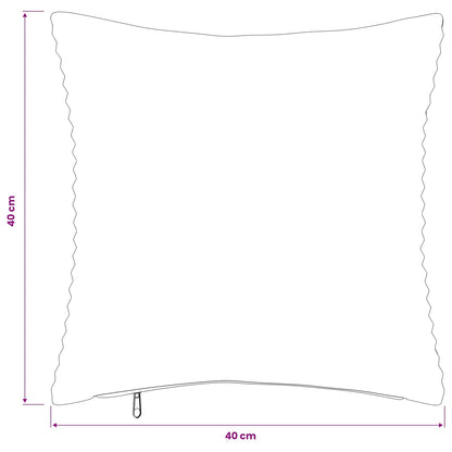 Cushion Covers Light Grey Corduroy 40x40cm