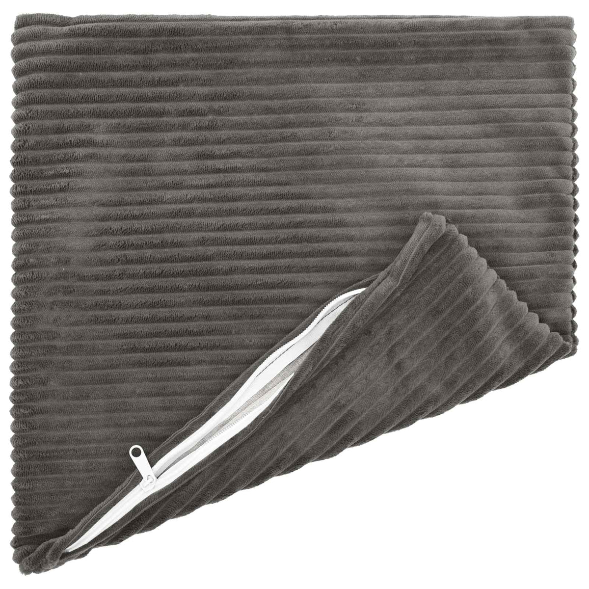 Cushion Covers Dark Grey Corduroy 40x40cm
