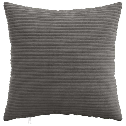 Cushion Covers Dark Grey Corduroy 40x40cm