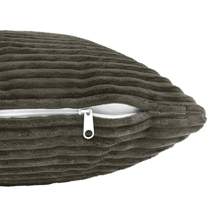 Polyester Corduroy - Anthracite 40x40cm