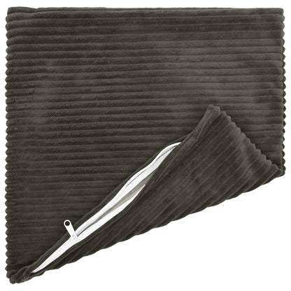 Polyester Corduroy - Anthracite 40x40cm