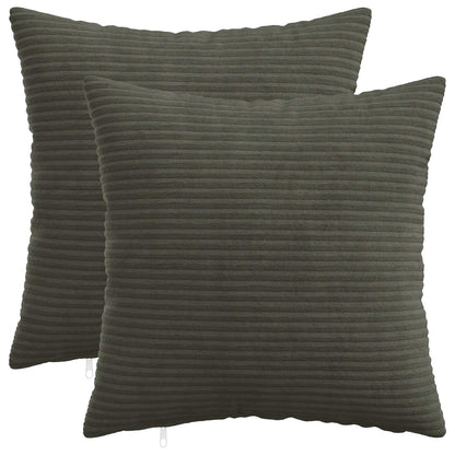 Polyester Corduroy - Anthracite 40x40cm