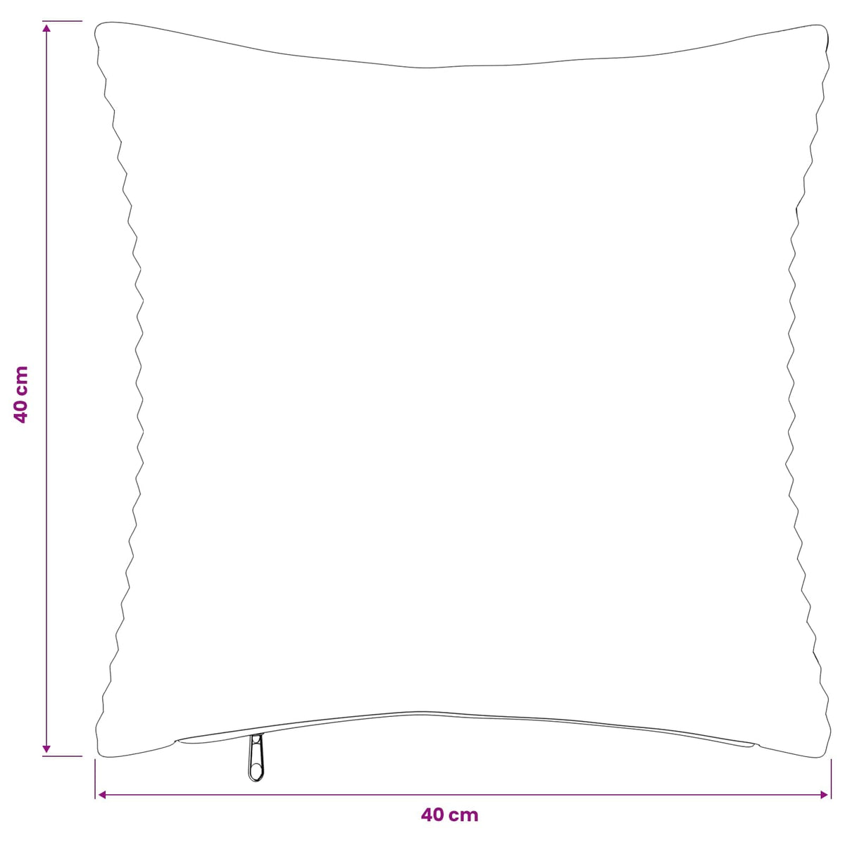 Polyester Corduroy - Anthracite 40x40cm