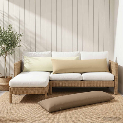 Outdoor Cushion Beige Polyester 40x145cm