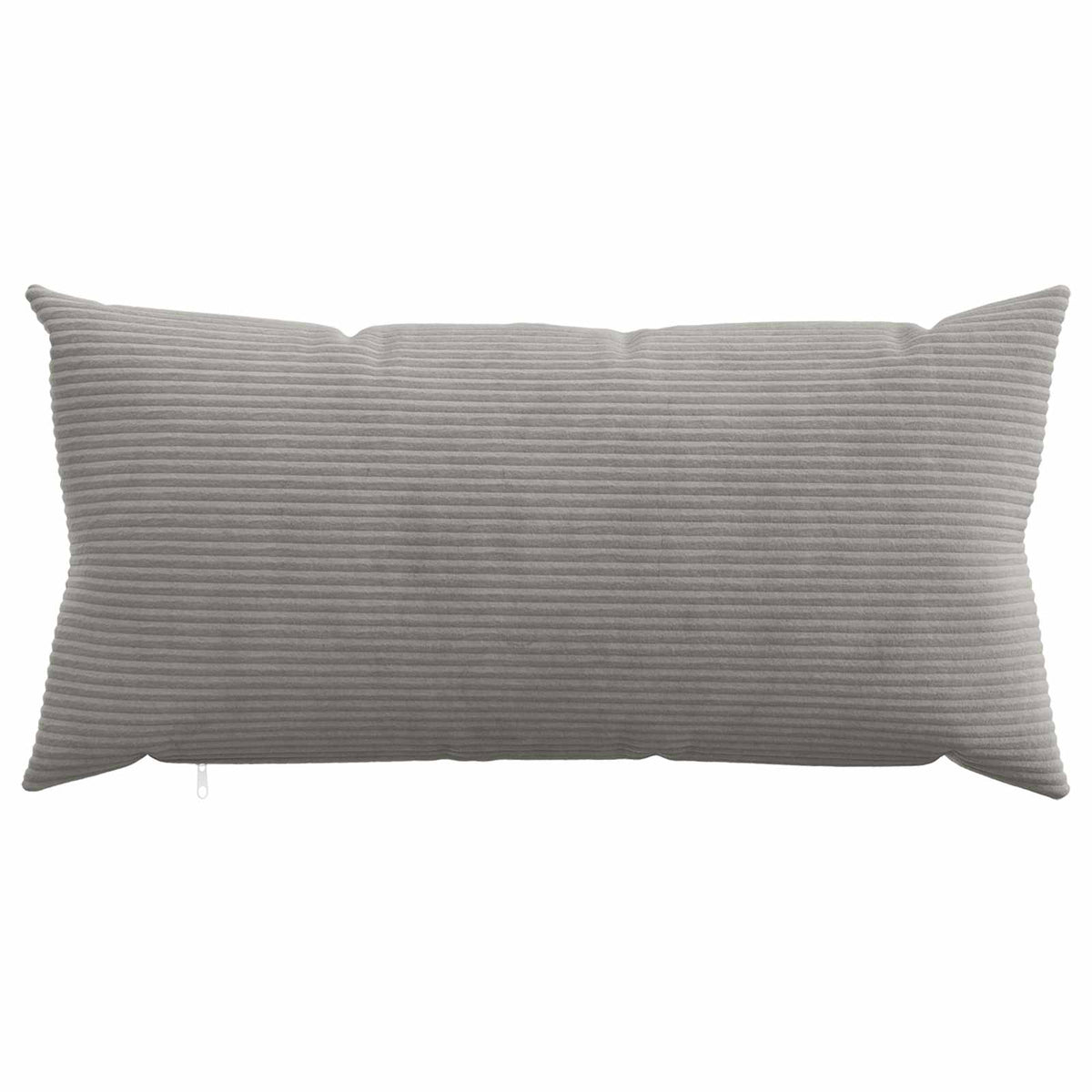 Cushion Covers Light Grey Corduroy 40x80cm