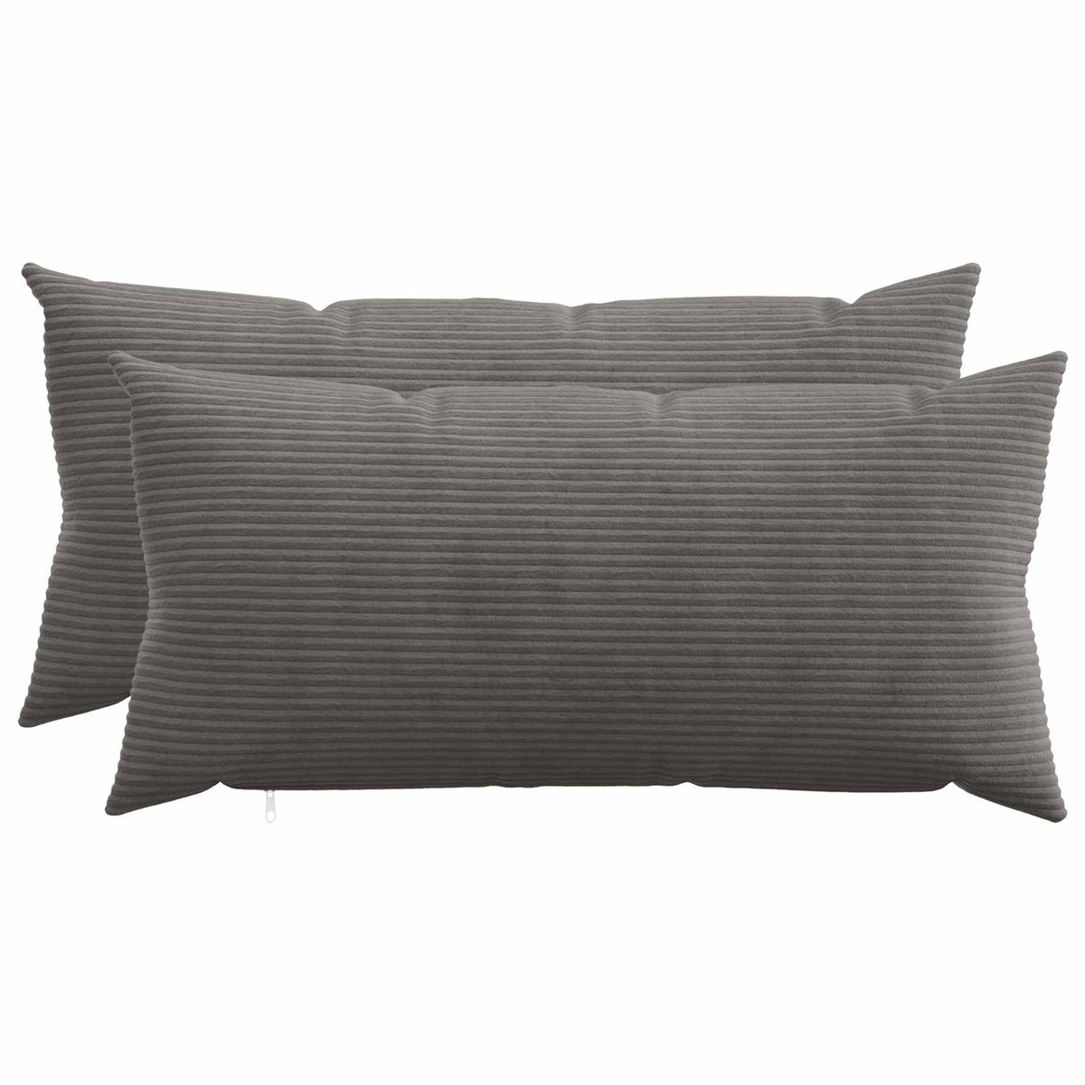Polyester Corduroy - Grey 40x80cm