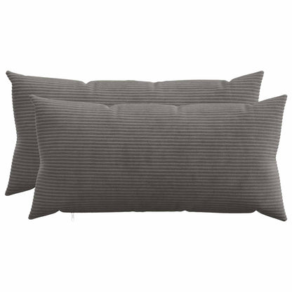Polyester Corduroy - Grey 40x80cm