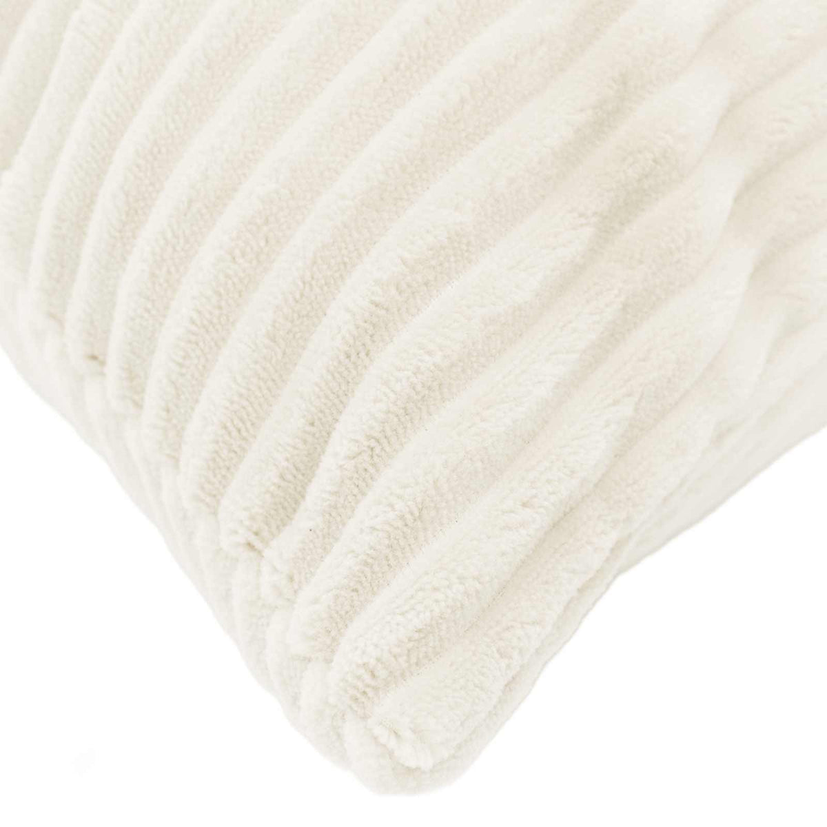 Cushion Covers Cream Corduroy 40x80cm