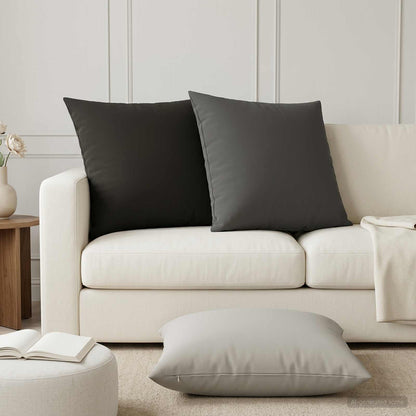 Black Outdoor Cushion Set 65x65cm