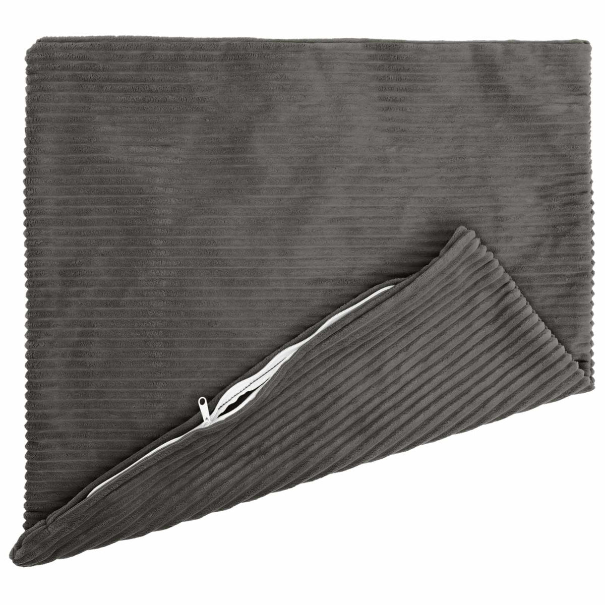 Cushion Covers Dark Grey Corduroy 80x80cm