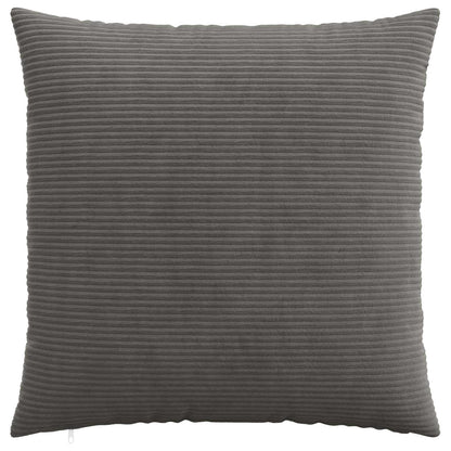 Cushion Covers Dark Grey Corduroy 80x80cm