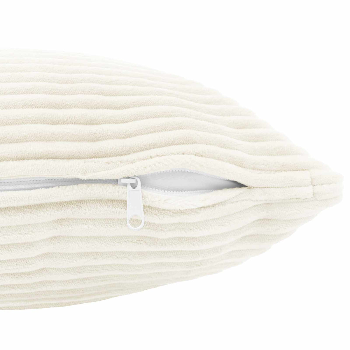 Cushion Covers Cream Corduroy 80x80cm
