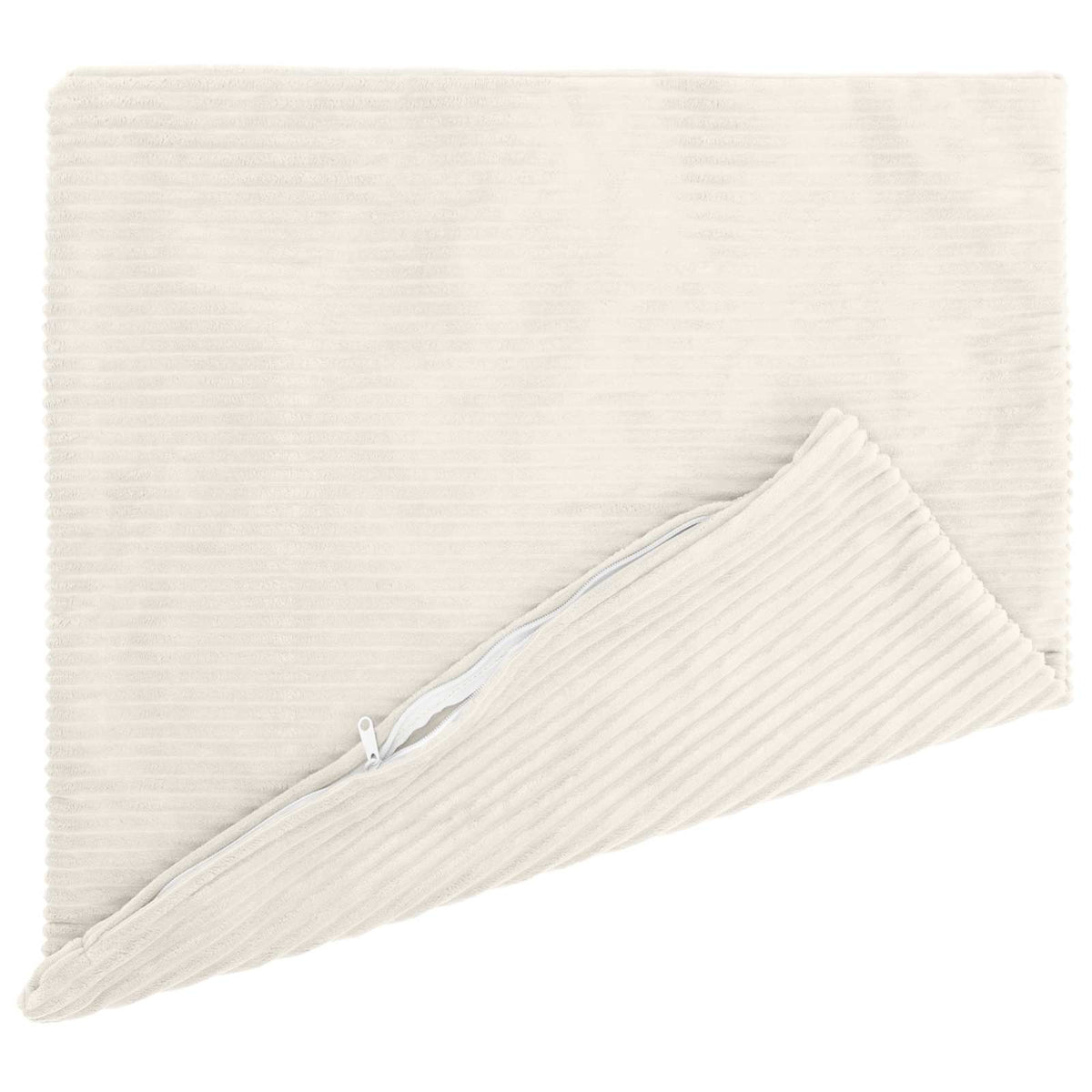 Cushion Covers Cream Corduroy 80x80cm