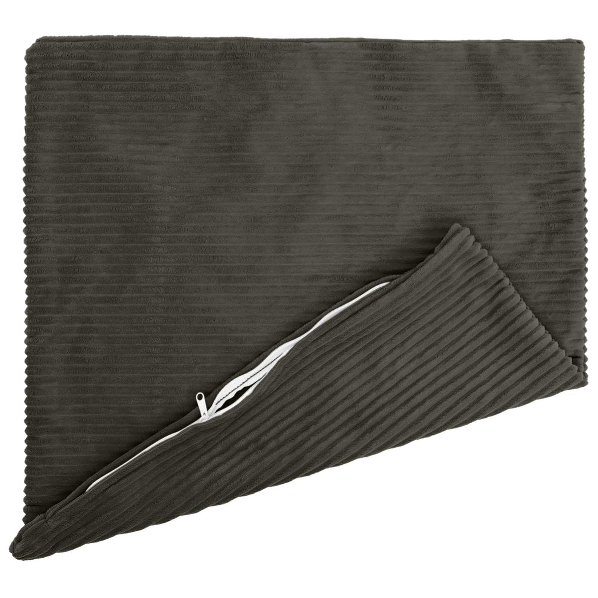 Polyester Corduroy - Anthracite 80x80cm